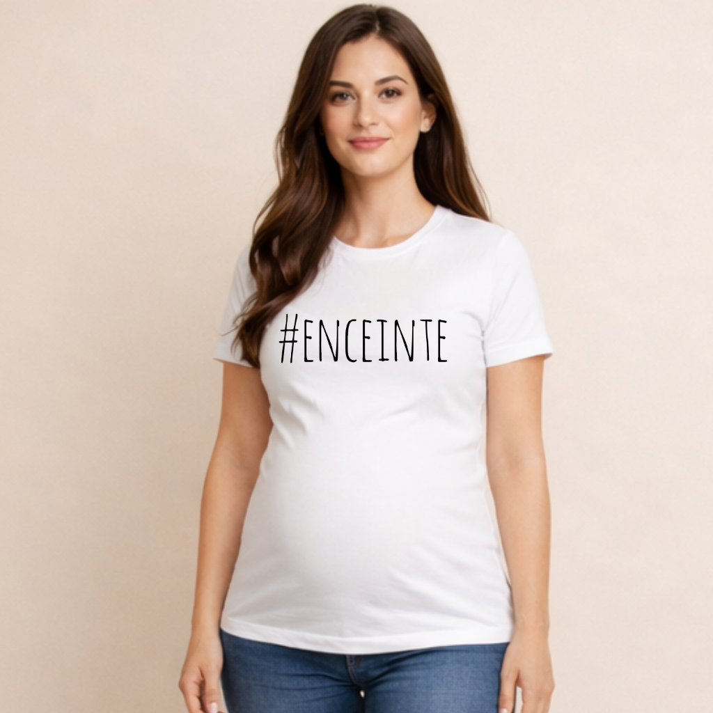 T shirt grossesse "#ENCEINTE"