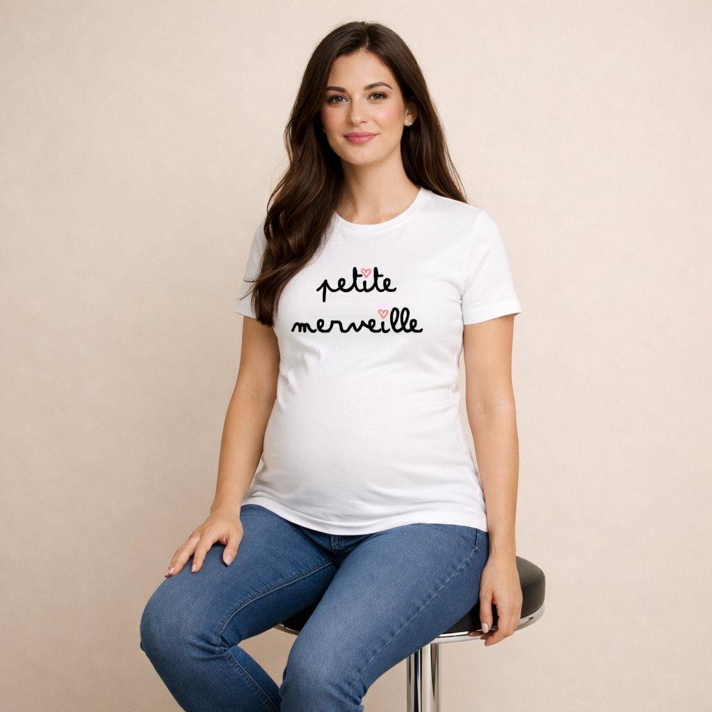 T shirt grossesse "Petite merveille"