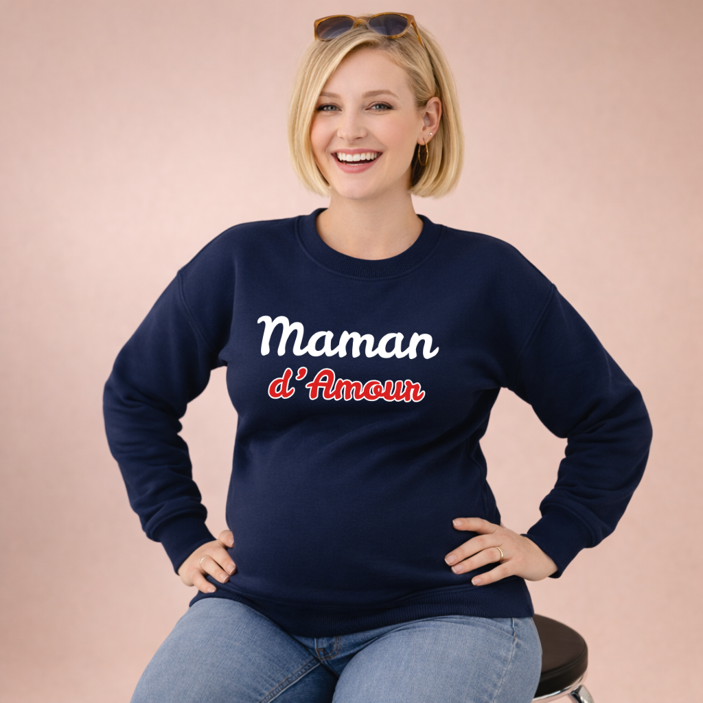 Pull grossesse "Maman d'amour"