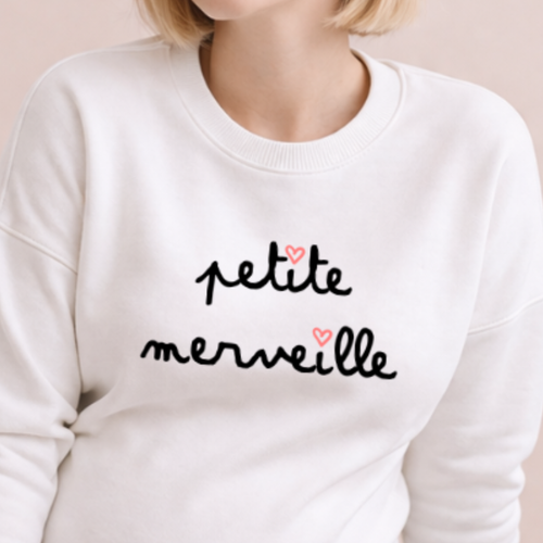 Sweat grossesse "Petite merveille"