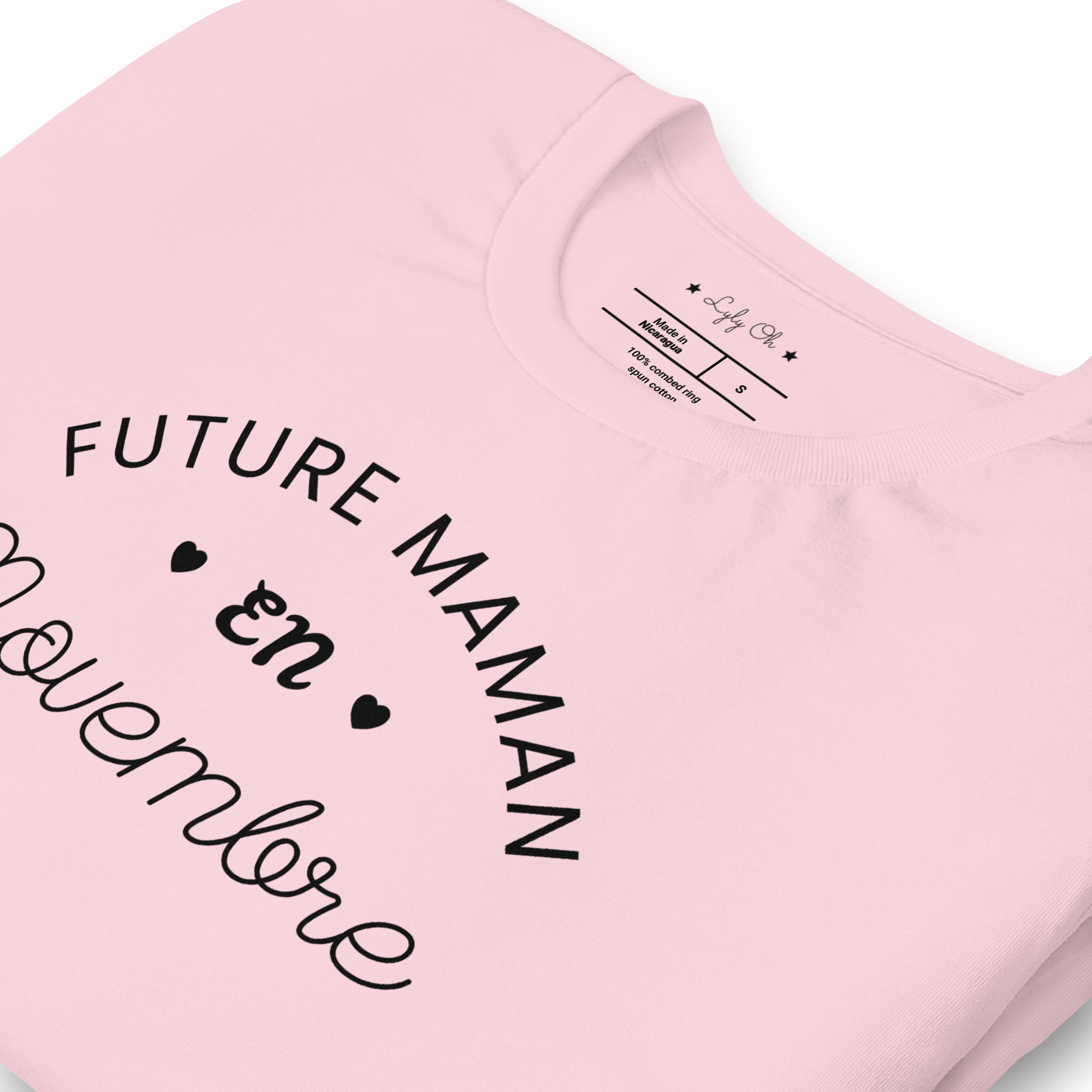 T shirt grossesse "Future maman en NOVEMBRE" - version blanc ou rose