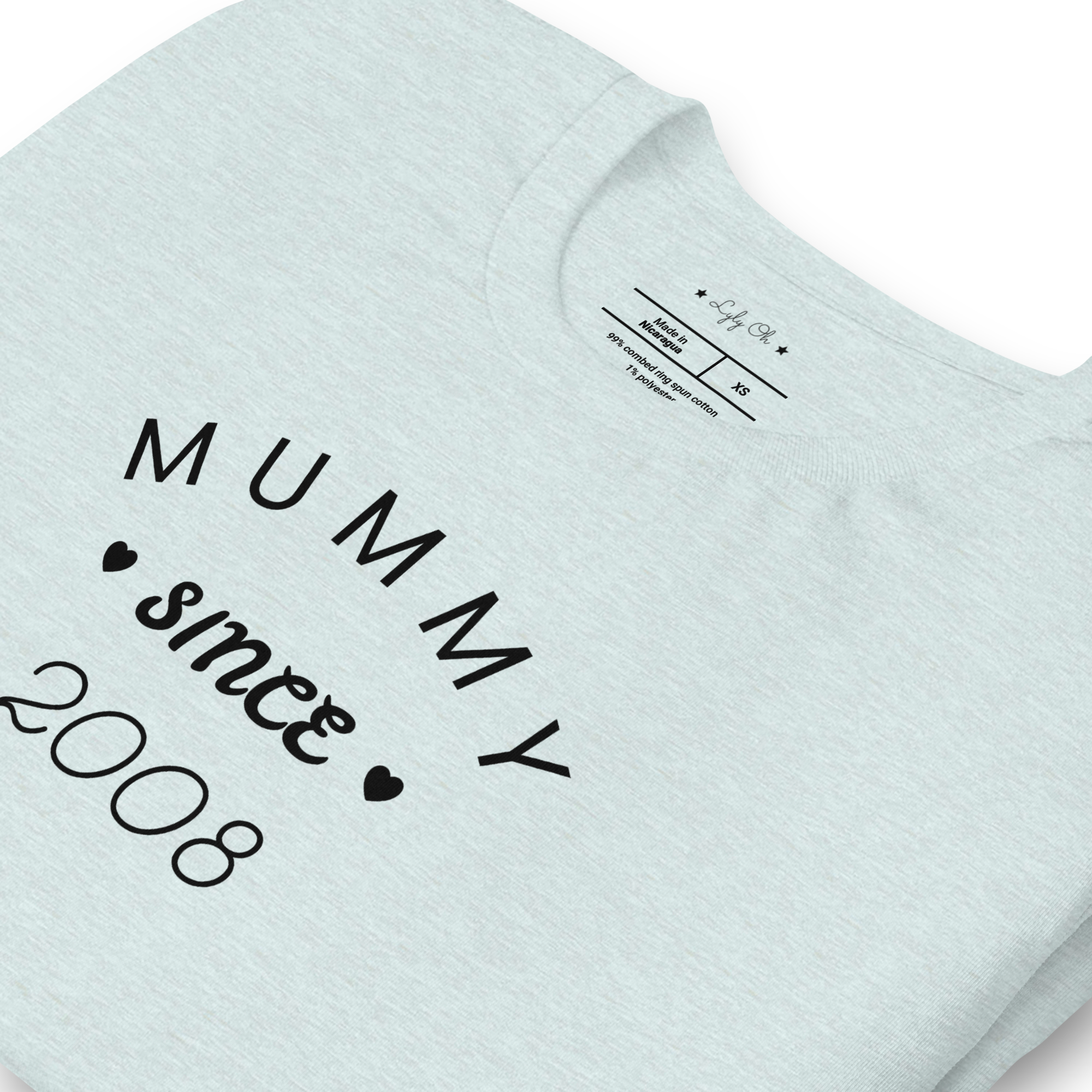 Tshirt femme personnalisable "mummy since..."