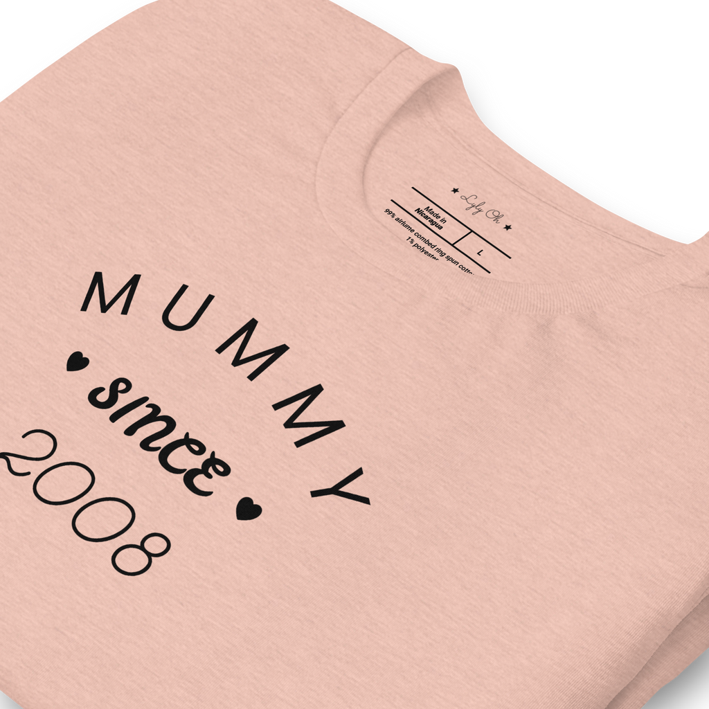 Tshirt femme personnalisable "mummy since..."