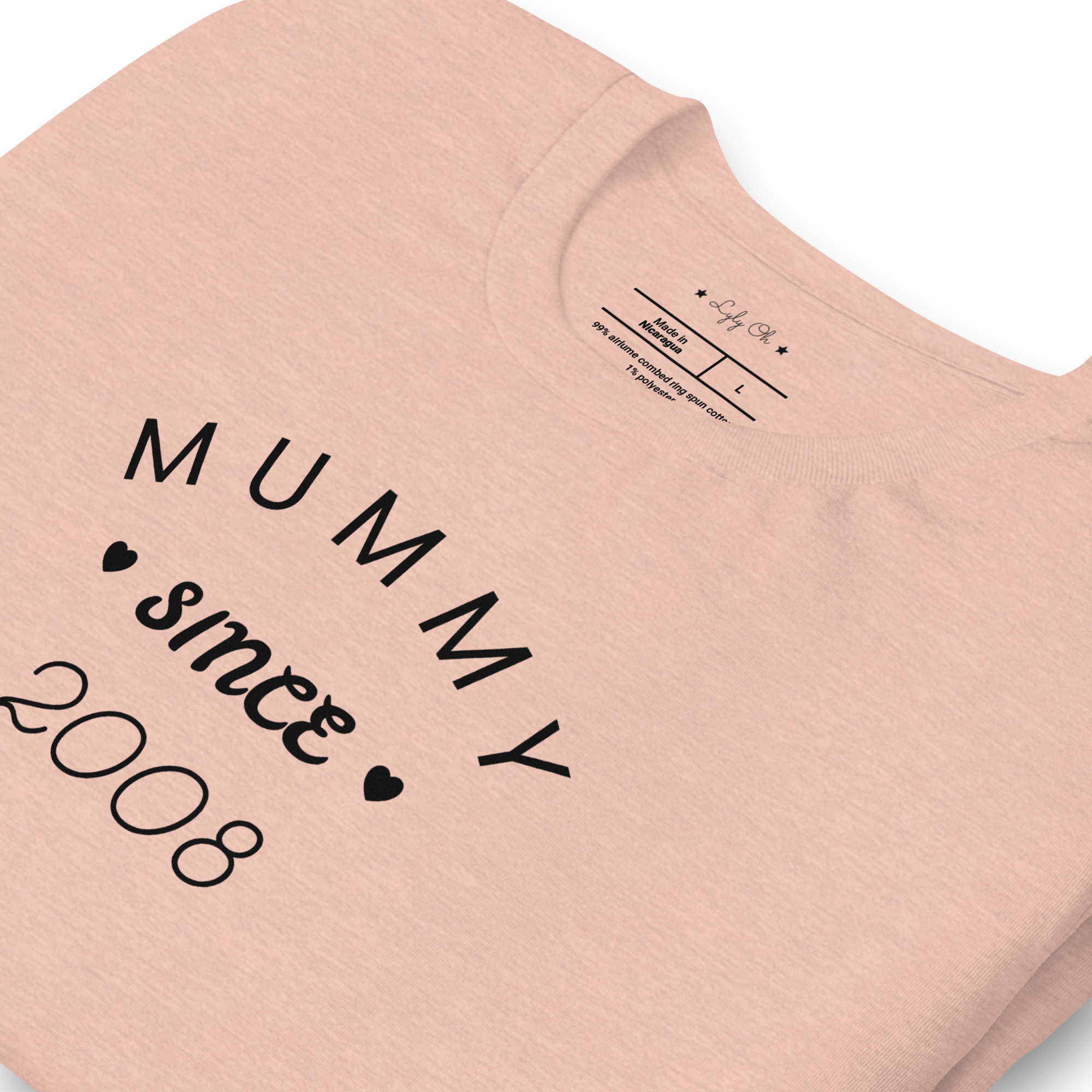Tshirt femme personnalisable "mummy since..."