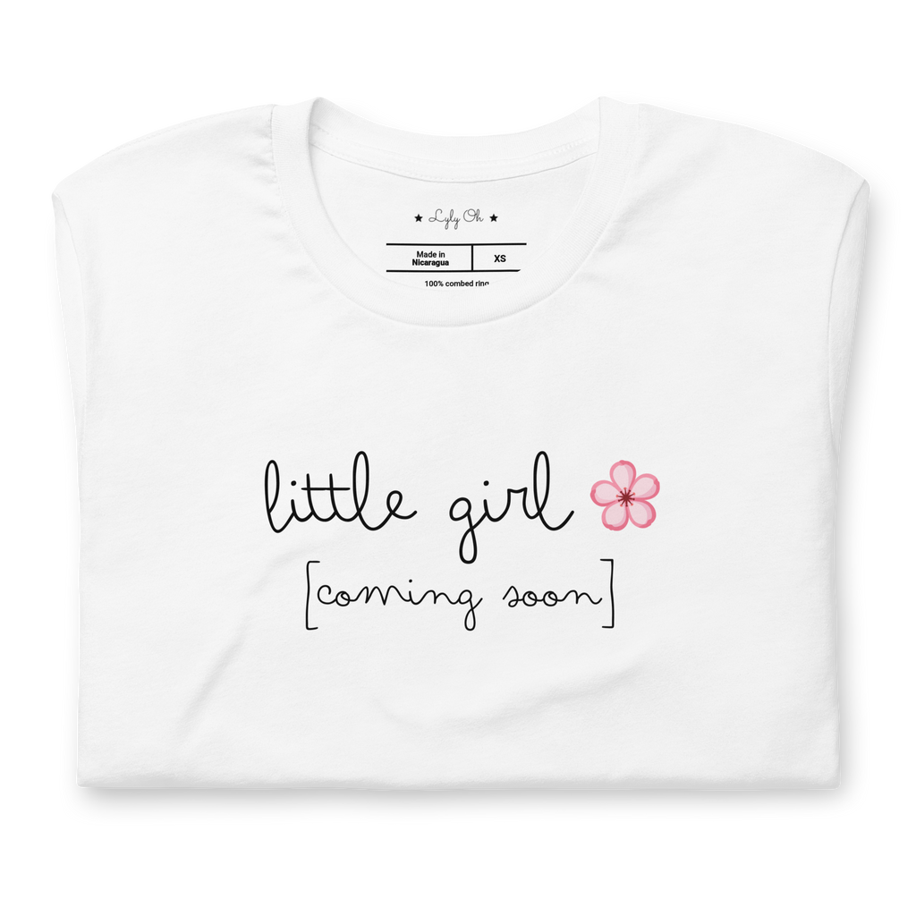 T shirt grossesse "Little girl"