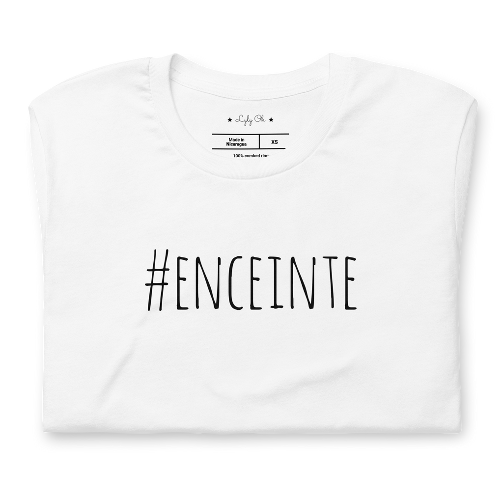 T shirt grossesse "#ENCEINTE"