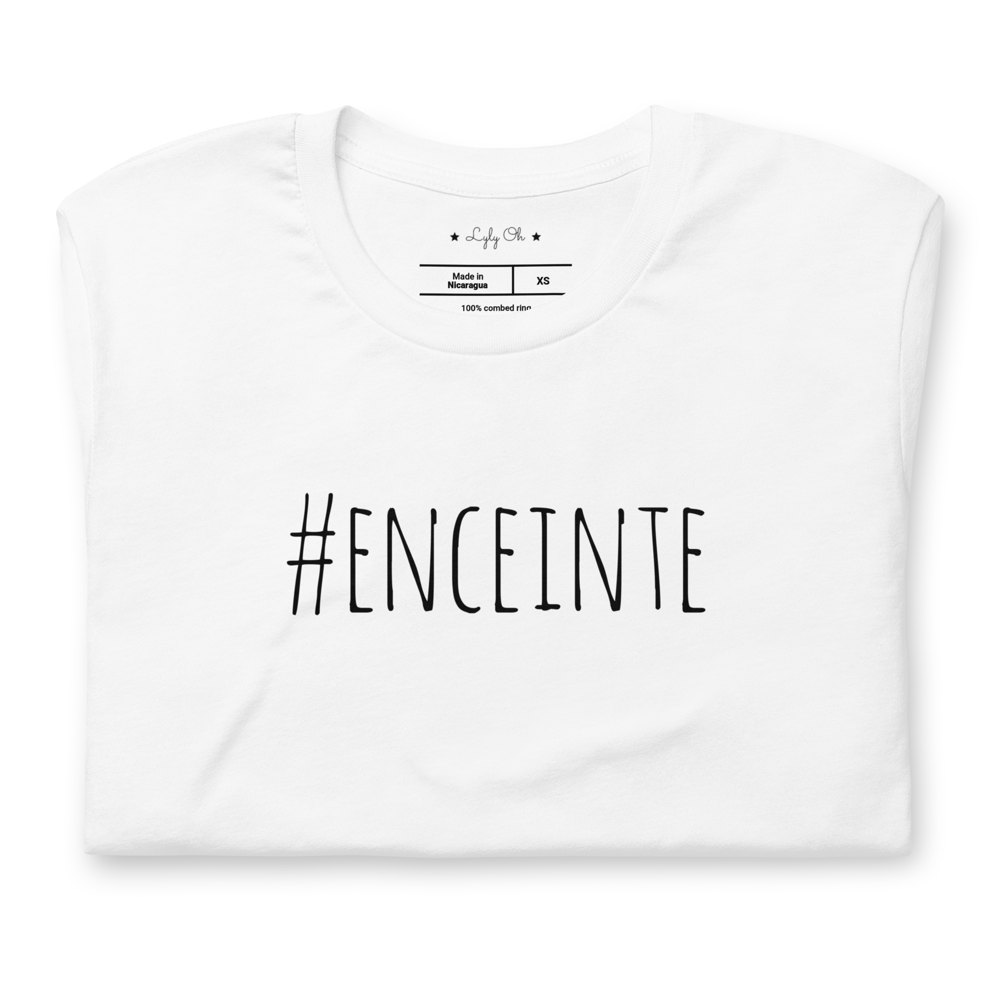 T shirt grossesse "#ENCEINTE"